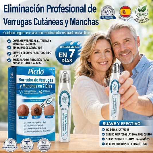 𝐏𝐢𝐜𝐝𝐨® 🌿🌿 Borrador de Verrugas y Manchas en 7 Días (𝐀𝐩𝐥𝐢𝐜𝐚𝐝𝐨𝐫 𝐫𝐨𝐥𝐥-𝐨𝐧: 𝐬𝐢𝐧 𝐝𝐨𝐥𝐨𝐫 𝐧𝐢 𝐜𝐢𝐜𝐚𝐭𝐫𝐢𝐜𝐞𝐬)✨